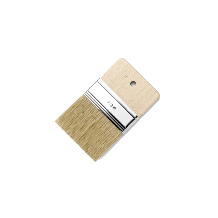 Pensula lata Spalter cu par natural, maner lemn (100x9 mm)