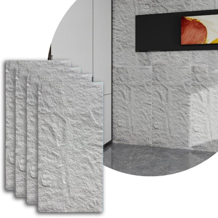 Panouri de Perete 3D HOZRO, Panouri de Perete 3D, Tip Piatra pentru Decor Interior, Imitatie Realista de Piatra, Design Modern, Elegant si Sofisticat Pentru Dormitor sau Spatii Comerciale, V0601-13