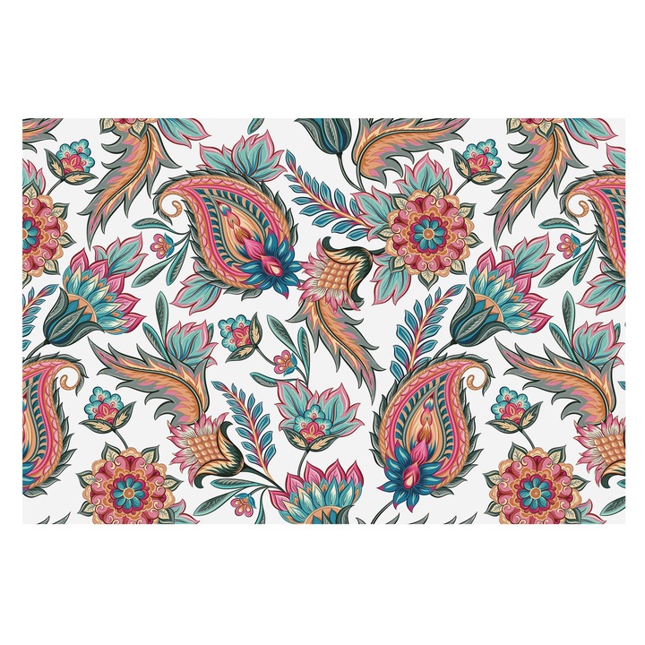 Dekor Tapéta, Tulup, Keleti minta, Fehér, 104 x 70 cm, Vlies, Klasszikus, 010100060020000012973