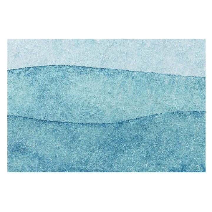 Tapet Vinil Pentru Perete, Tulup, Valuri albastre, Albastru, 104 x 70 cm, De Interior, Luxos, 010100060020000282771