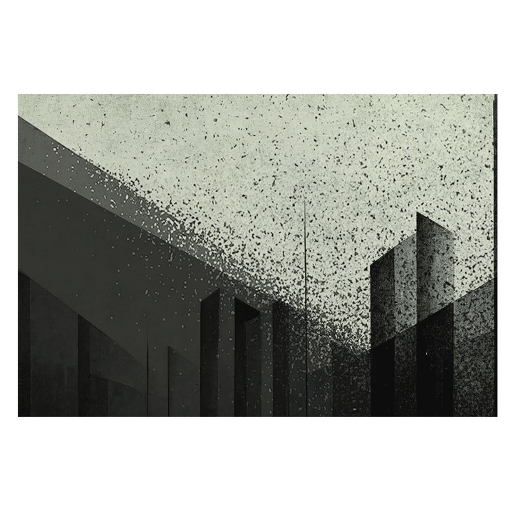 Fotótapéta Art Deco De Perete, Tulup, Geometria orasului, Negru, 104 x 70 cm, Art Deco, Luxos, 010100060020000285119