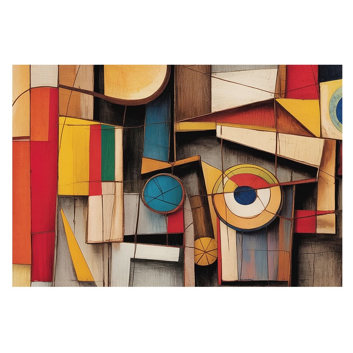 Dekor Tapéta, Tulup, Geometriai minták, Fehér, 104 x 70 cm, Vlies, Előszobába, Nappaliba, 010100060020000285099