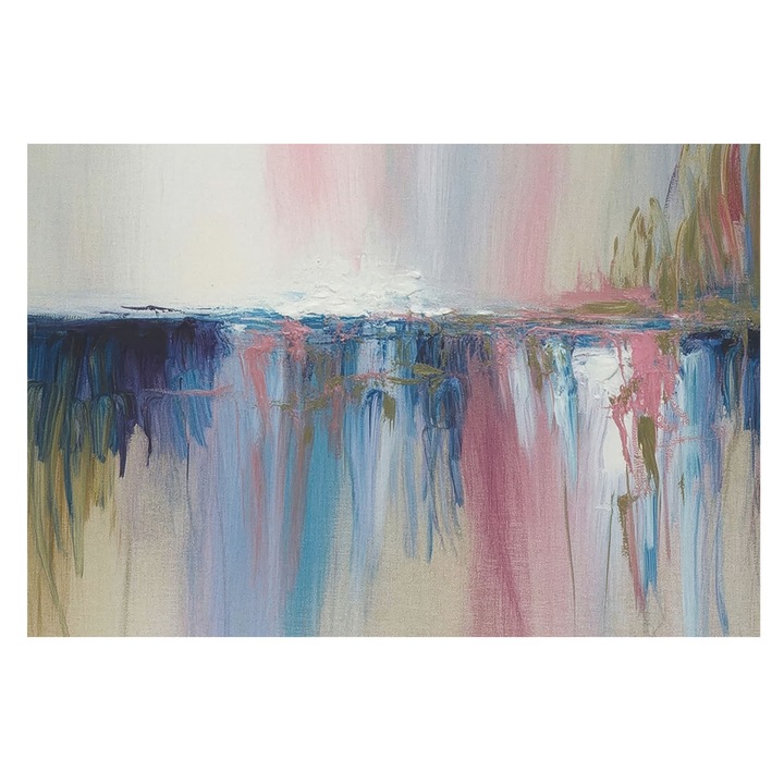 Dekor Tapéta, Tulup, Színes absztrakció, Szürke, 104 x 70 cm, Vlies, Könnyen Felszerelhető, 010100060020000284909