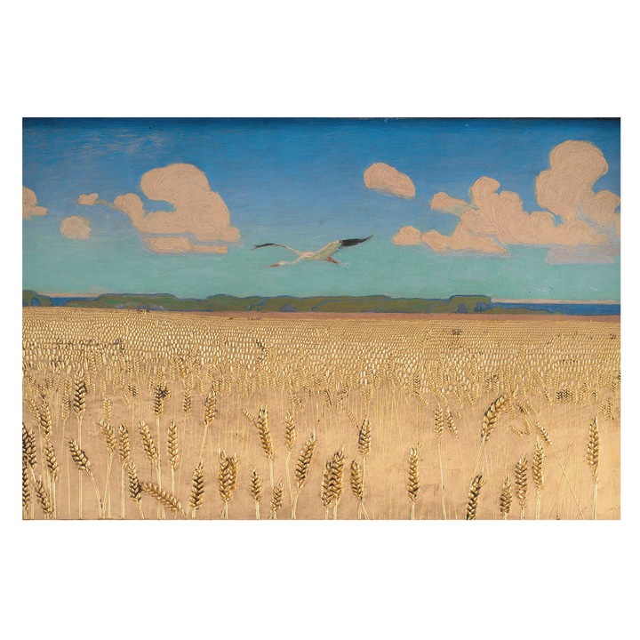 Tapéta Falra, Tulup, Búzamező, Fehér, 104 x 70 cm, Vlies, Modern Belsőépítészeti Dekoráció, 010100060020000285284