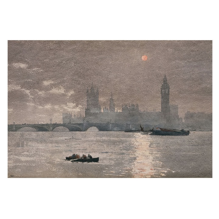 Fotótapéta Falra, Tulup, Éjszakai panoráma, Szürke, 104 x 70 cm, Vlies, Élénk Színek, 010100060020000285638