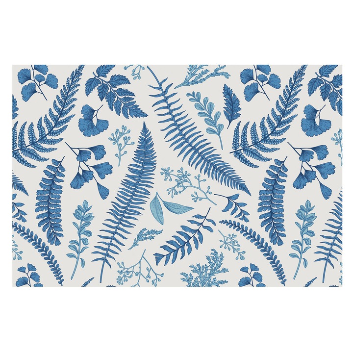 Fotótapéta Falra, Tulup, Botanikai minták, Fehér, 104 x 70 cm, Vlies, Fali Dekoráció, 010100060020000012122
