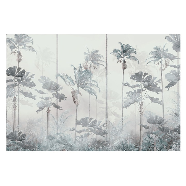 Tapéta Falra, Tulup, Trópusi táj, Fehér, 104 x 70 cm, Vlies, Könnyen Felszerelhető, 010100060020000282777