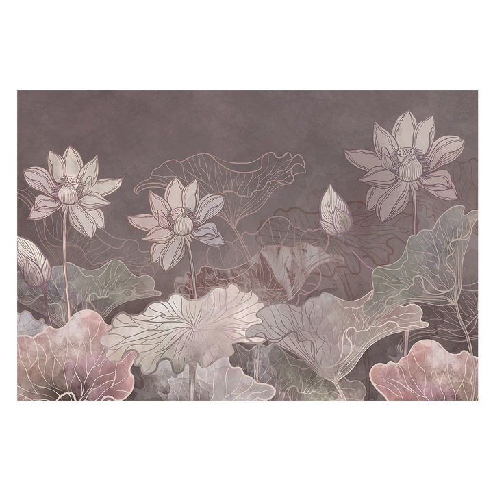 Fotótapéta Falra, Tulup, Békés botanika, Barna, 104 x 70 cm, Nem Szőtt, Hálószobába, Konyhába, 010100060020000285208