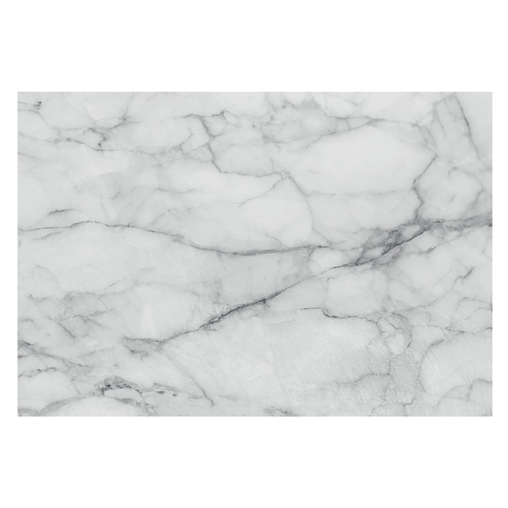 Tapéta Falra, Tulup, Márvány elegancia, Fehér, 152 x 104 cm, Nem Szőtt, Élénk Színek, 010100060030000019137