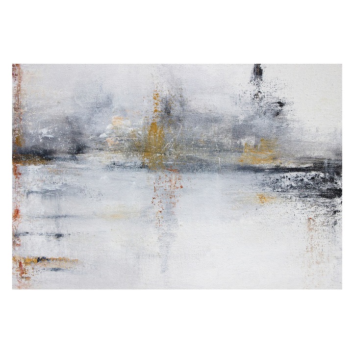 Tapet Vinilic Pentru Perete, Tulup, Abstractie armonioasa, Alb, 152 x 104 cm, Pentru Bucatarie, Cu Model, 010100060030000017088