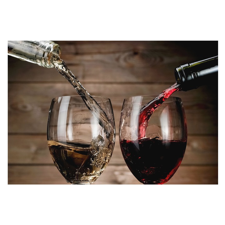 Tapéta Falra, Tulup, Pohár bor, Fekete, 152 x 104 cm, Nem Szőtt, Nappaliba, Szobába, 010100060030000007049