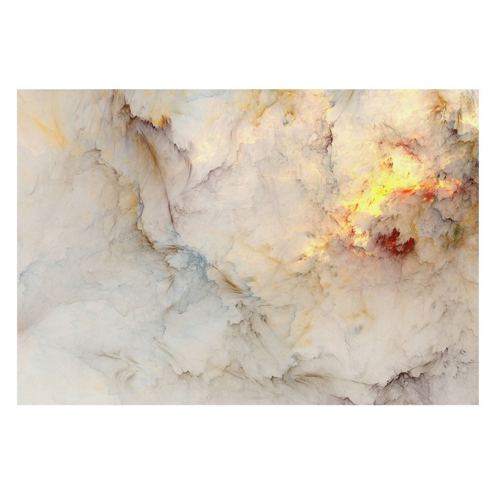 Tapéta Vlies Fali Dekoráció, Tulup, Színes táj, Fehér, 152 x 104 cm, Nem Szőtt, Élénk Színek, 010100060030000077394