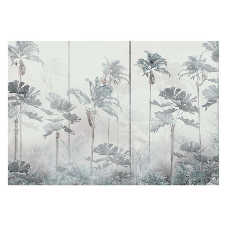 Tapéta Falra, Tulup, Trópusi táj, Fehér, 152 x 104 cm, Vlies, Könnyen Felszerelhető, 010100060030000282777