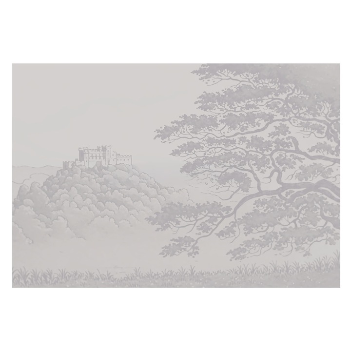 Fotótapéta Falra, Tulup, Vár táj, Szürke, 152 x 104 cm, Vlies, Erős Ragasztó, 010100060030000284972