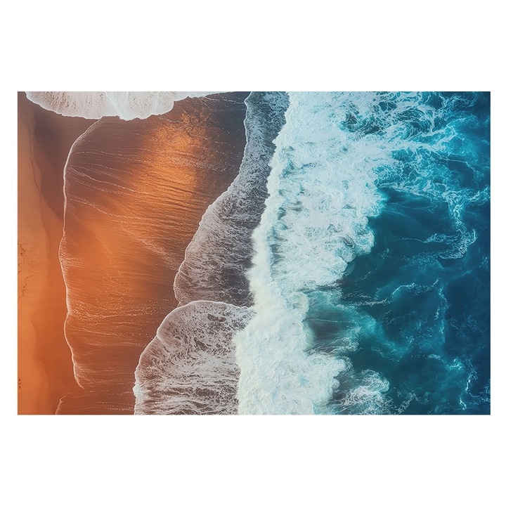 Tapéta Vlies Fali Dekoráció, Tulup, Tengeri szimbiózis, Narancssárga, 152 x 104 cm, Nem Szőtt, Hálószobába, Konyhába, 010100060030000285117