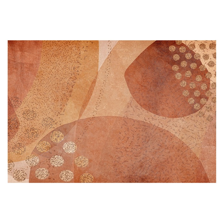 Dekor Tapéta, Tulup, Földes kompozíciók, Barna, 152 x 104 cm, Vlies, Nappaliba, Szobába, 010100060030000284914