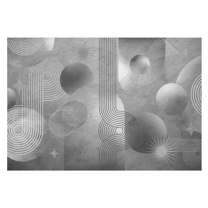 Fotótapéta Falra, Tulup, Absztrakt elegancia, Szürke, 152 x 104 cm, Nem Szőtt, Klasszikus, 010100060030000285320