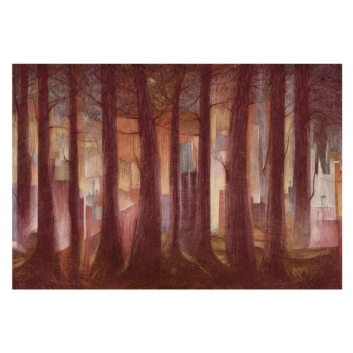 Fotótapéta Falra, Tulup, Titokzatos táj, Barna, 152 x 104 cm, Vlies, Modern Tapétatekercs, 010100060030000285307