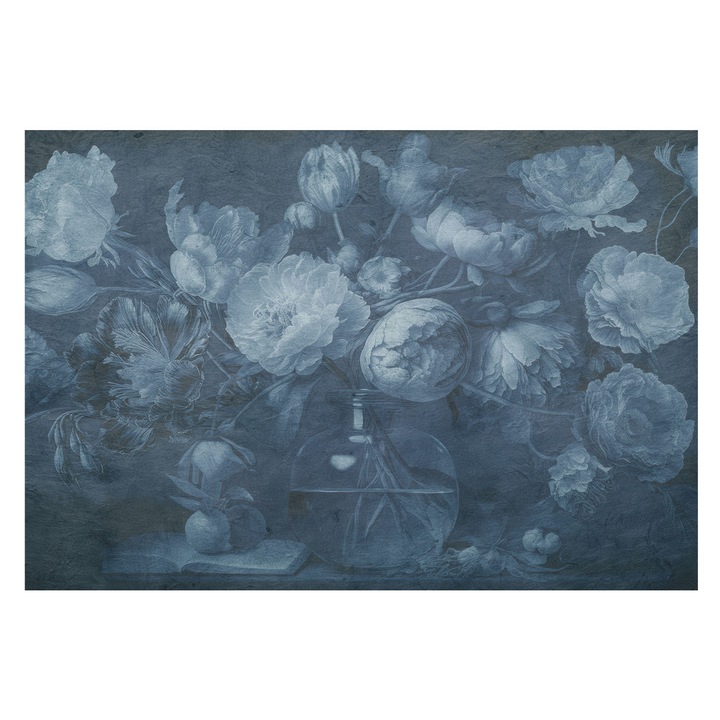 Tapéta Falra, Tulup, Virágkötészet, Kék, 152 x 104 cm, Nem Szőtt, Nappaliba, Szobába, 010100060030000285331
