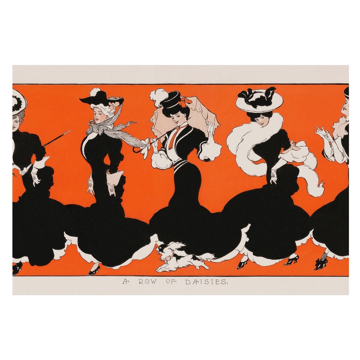 Tapéta Vlies Fali Dekoráció, Tulup, Női ruhák, Fekete, 152 x 104 cm, Nem Szőtt, Élénk Színek, 010100060030000285285