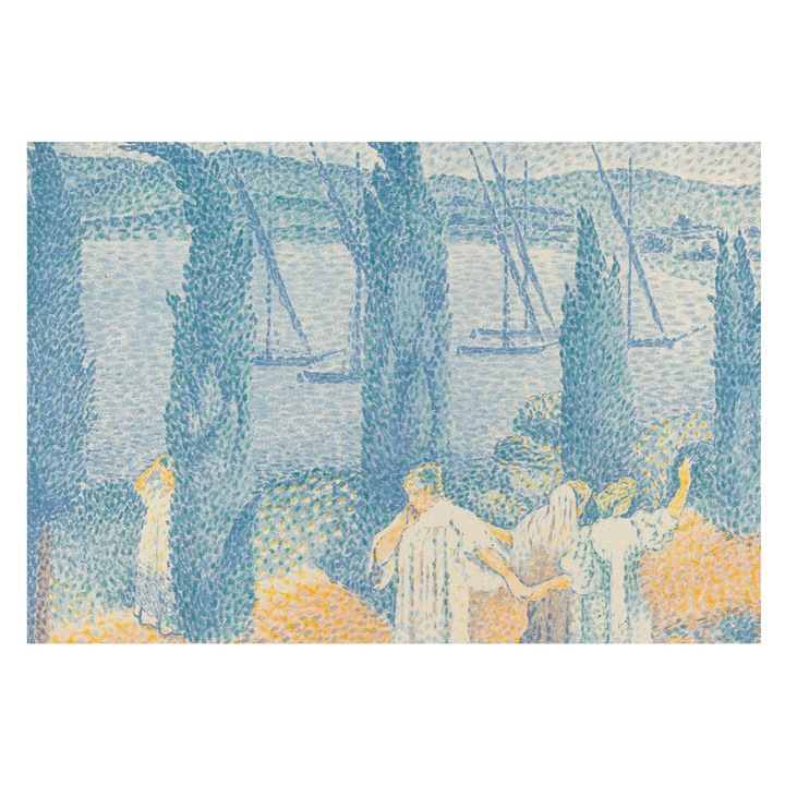 Tapéta Falra, Tulup, Lusta nap, Kék, 152 x 104 cm, Nem Szőtt, Nappaliba, Szobába, 010100060030000285389