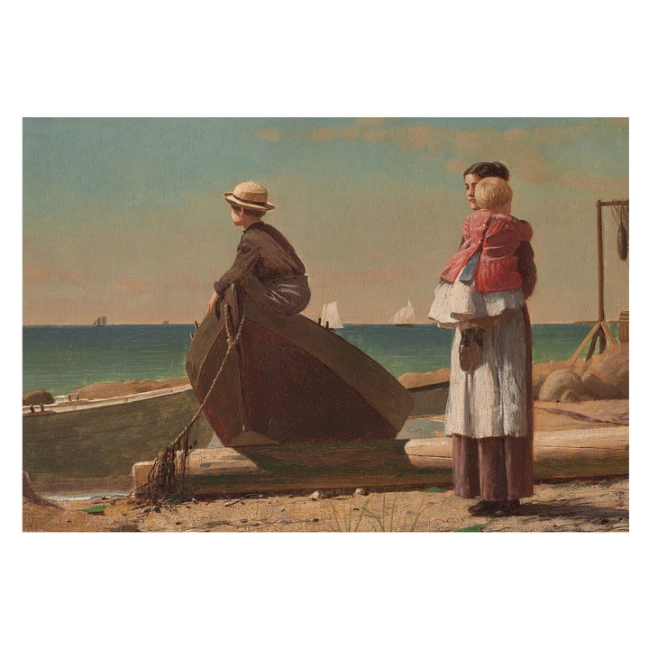 Dekor Tapéta, Tulup, Tengerparti jelenet, Barna, 152 x 104 cm, Nem Szőtt, Nappaliba, Szobába, 010100060030000285392