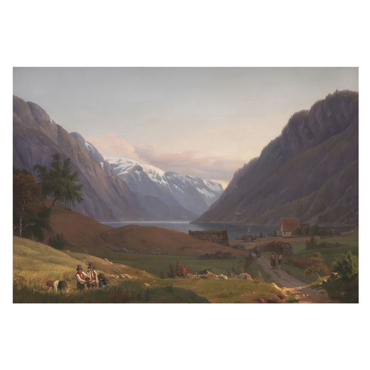 Tapéta Falra, Tulup, Hegyi panoráma, Fehér, 152 x 104 cm, Vlies, Öko, 010100060030000285534