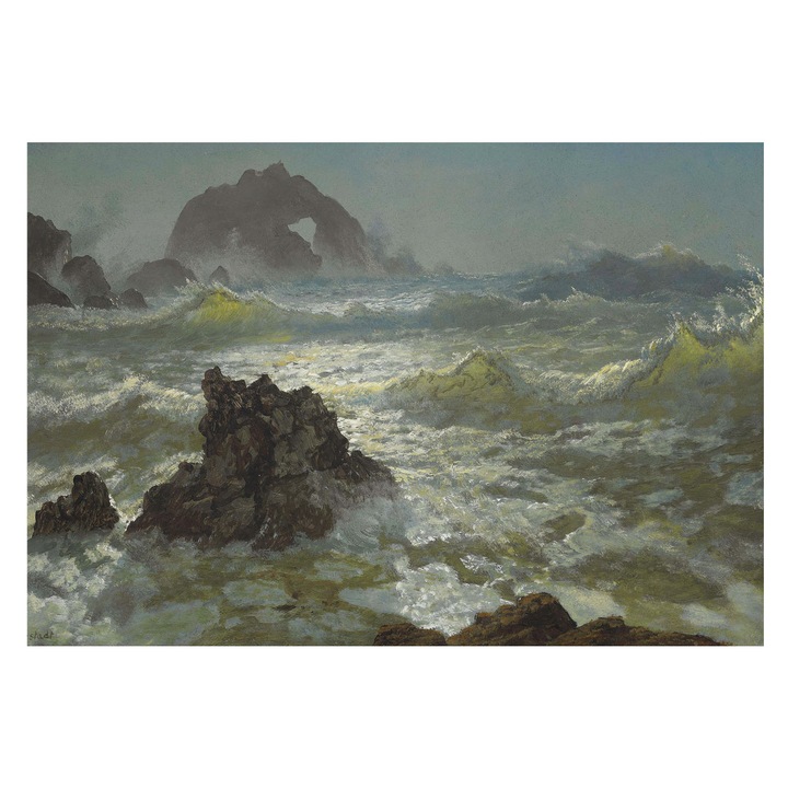 Fotótapéta Falra, Tulup, Viharos tenger, Szürke, 152 x 104 cm, Nem Szőtt, Élénk Színek, 010100060030000285641