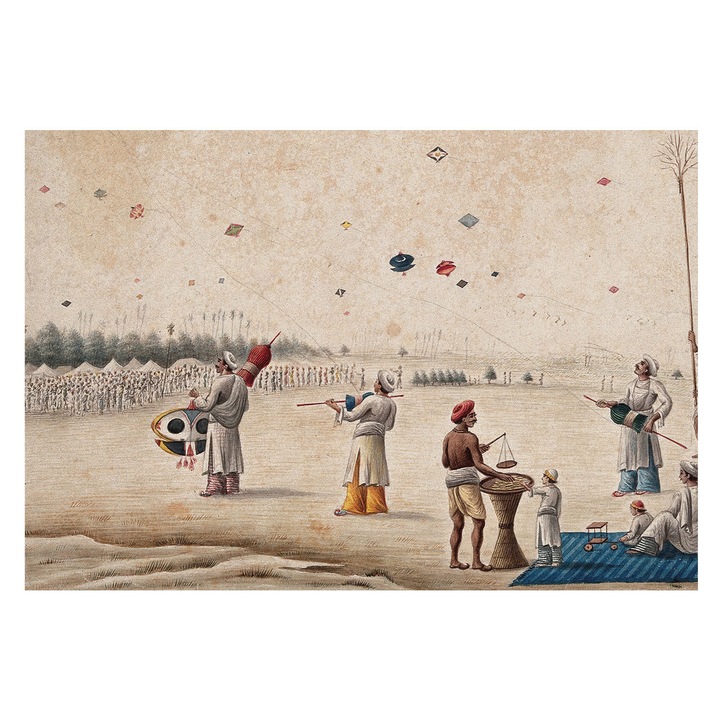 Dekor Tapéta, Tulup, Szárnyaló sárkányok, Bézs, 152 x 104 cm, Vlies, Erős Ragasztó, 010100060030000285664