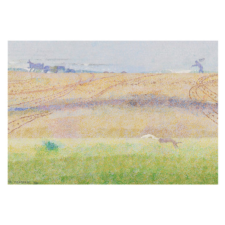 Fotótapéta Falra, Tulup, Nyári mező, Szürke, 152 x 104 cm, Vlies, Fali Dekoráció, 010100060030000285659