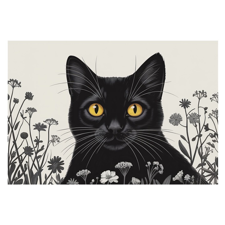 Fotótapéta Falra, Tulup, Macskavirágok, Fehér, 152 x 104 cm, Nem Szőtt, Előszobába, Nappaliba, 010100060030000284705