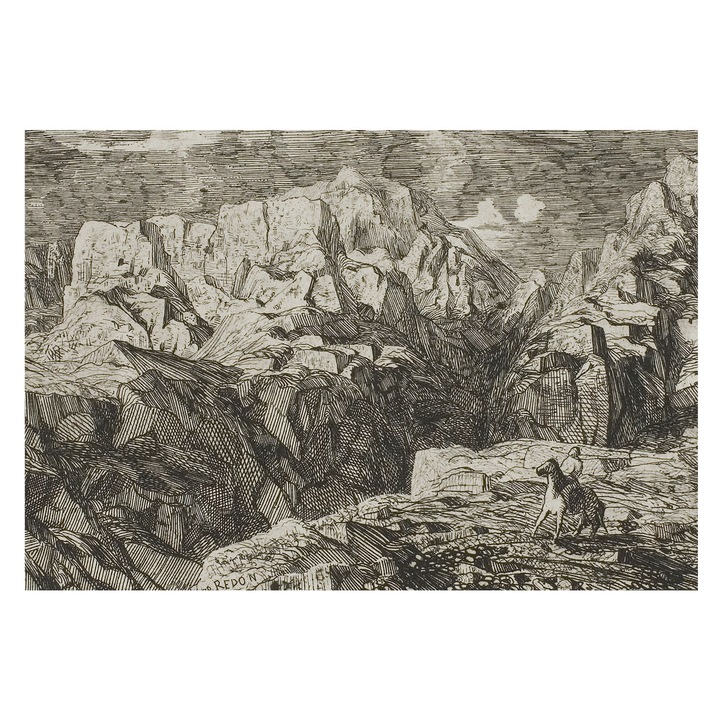 Dekor Tapéta, Tulup, Hegyi táj, Szürke, 152 x 104 cm, Nem Szőtt, Öko, 010100060030000285632