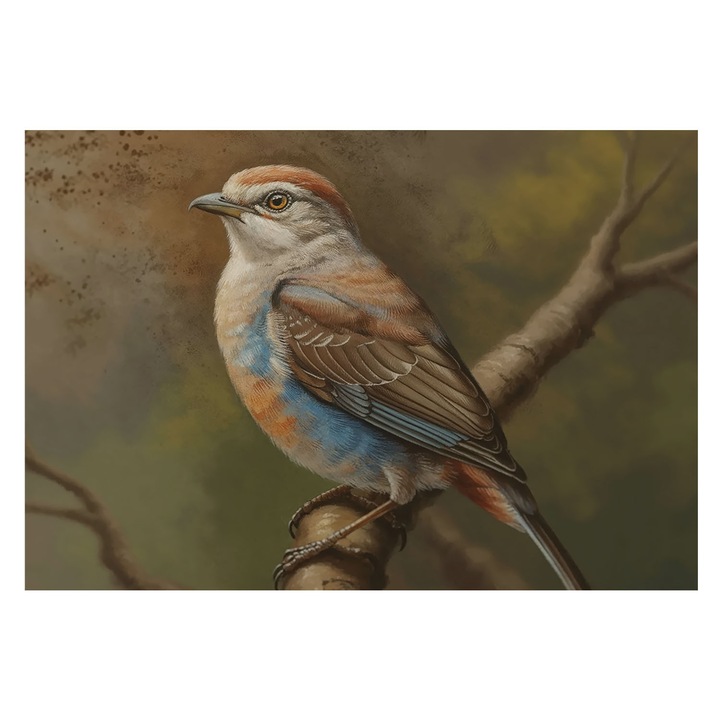 Tapéta Falra, Tulup, Madárportré, Fehér, 152 x 104 cm, Vlies, Erős Ragasztó, 010100060030000285162