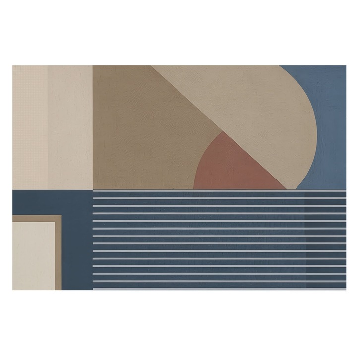 Dekor Tapéta, Tulup, Harmonikus geometria, Barna, 104 x 70 cm, Vlies, Erős Ragasztó, 010100060020000284759