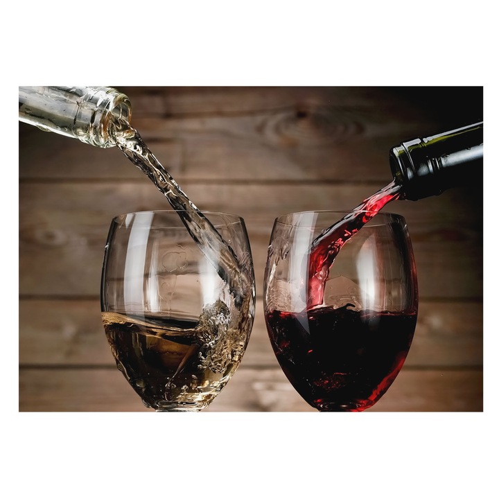 Tapéta Falra, Tulup, Pohár bor, Fekete, 208 x 146 cm, Nem Szőtt, Nappaliba, Szobába, 010100060040000007049