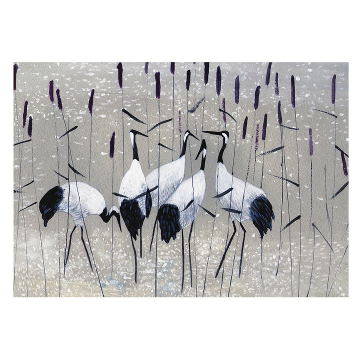 Dekor Tapéta, Tulup, Harmonikus daruk, Szürke, 208 x 146 cm, Vlies, Hálószobába, Konyhába, 010100060040000017484