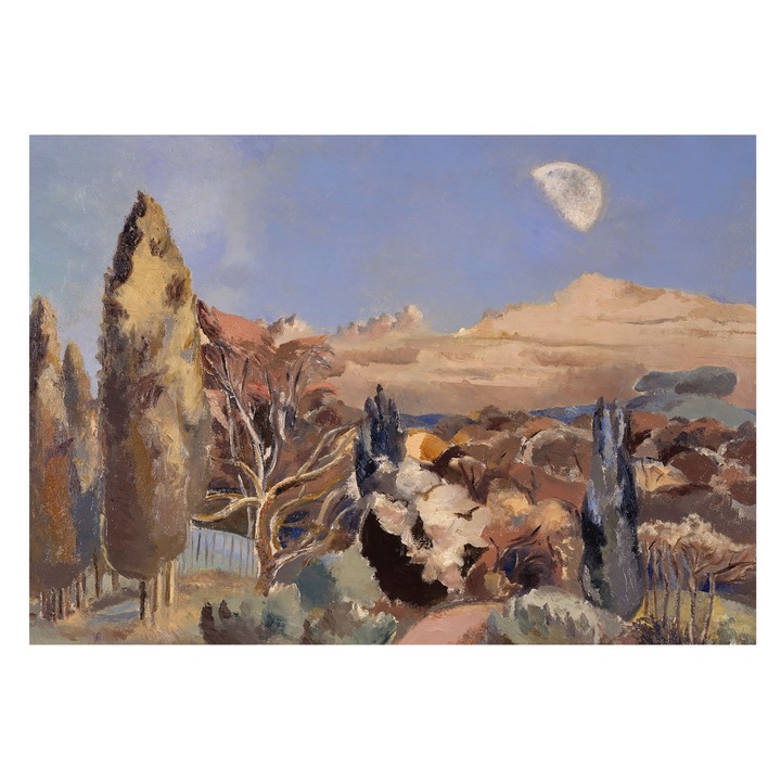 Tapet Vinil De Perete, Tulup, Peisaj forestier, Albastru, 312 x 219 cm, Pentru Bucatarie, Ecologic, 010100060080000031206