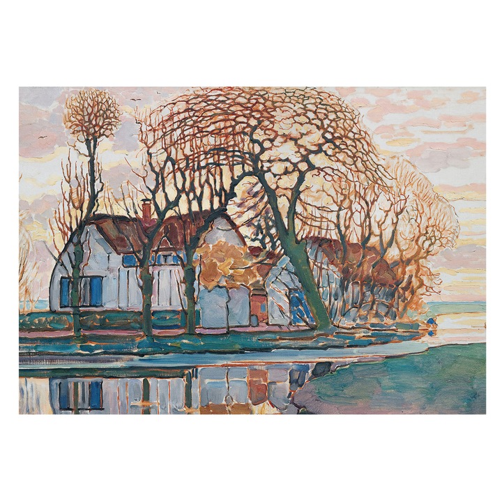 Tapéta Falra, Tulup, Idilli táj, Fehér, 208 x 146 cm, Vlies, Könnyen Felszerelhető, 010100060040000031746