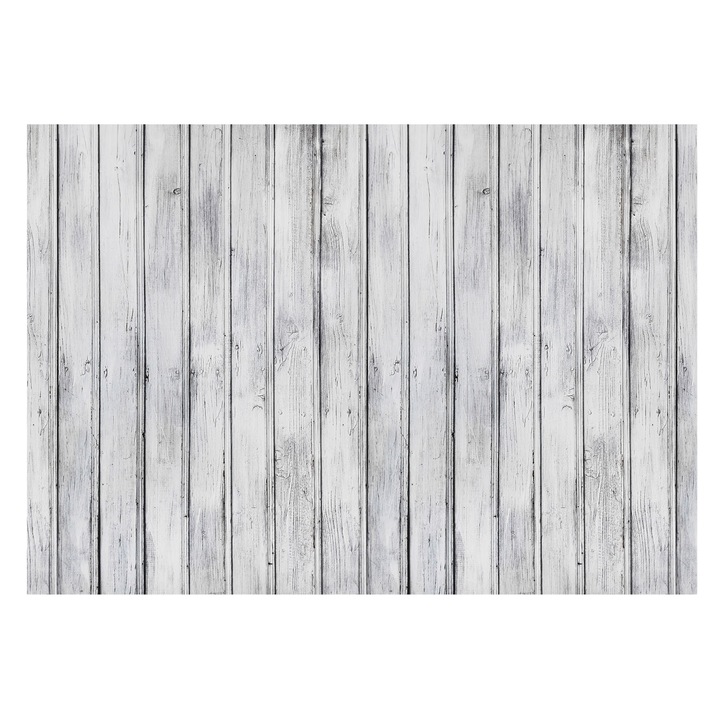 Fotótapéta Falra, Tulup, Fa táblák, Fehér, 208 x 146 cm, Nem Szőtt, Erős Ragasztó, 010100060040000282496