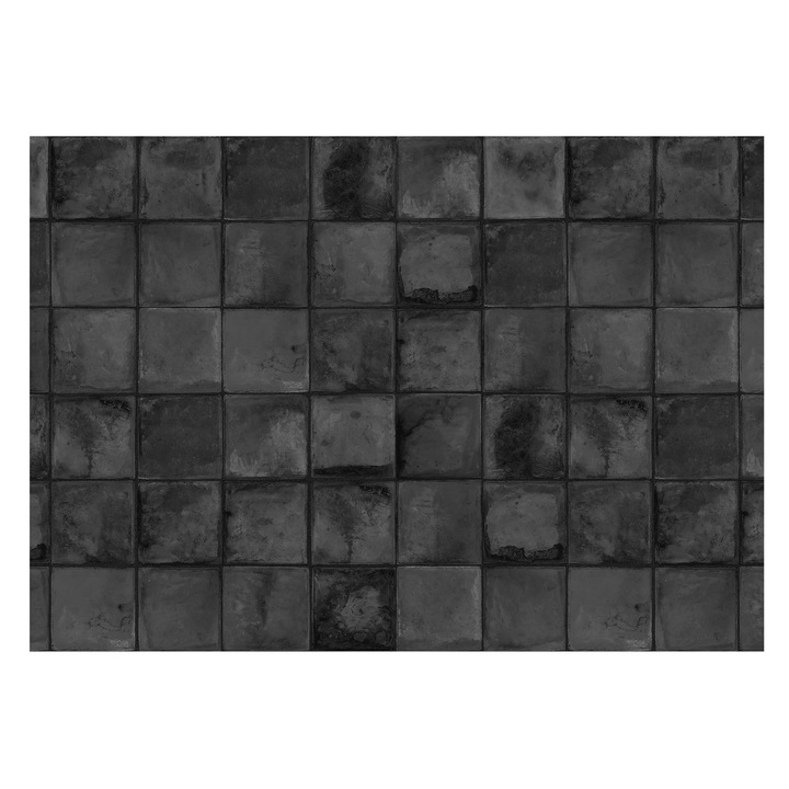 Tapet Pe Vinil De Perete, Tulup, Placi gri, Gri, 312 x 219 cm, Pentru Bucatarie, Pentru Uz Intern, 010100060080000282522