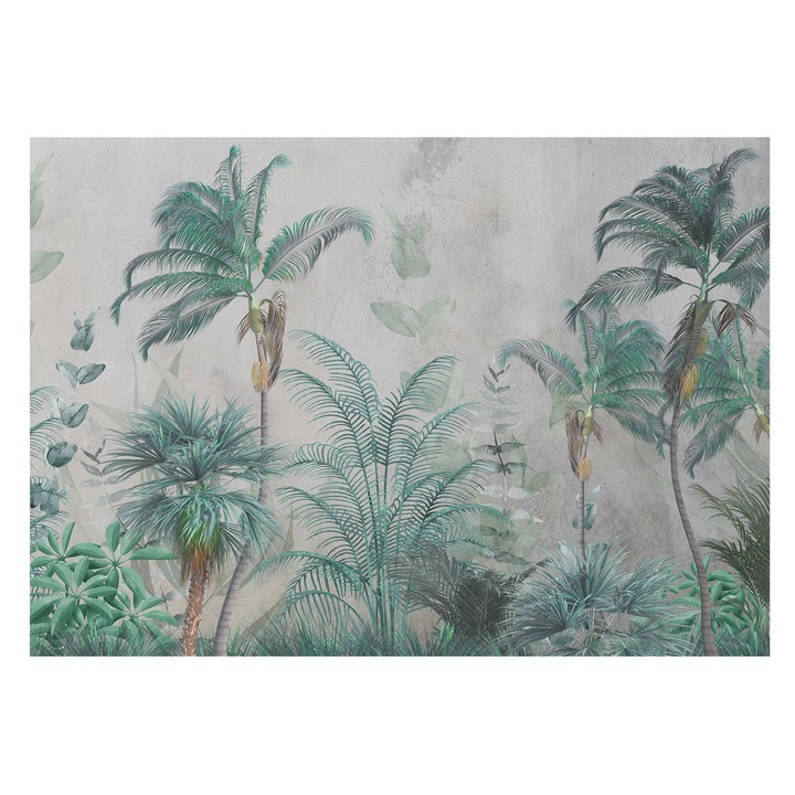 Tapéta Falra, Tulup, Egzotikus oázis, Zöld, 208 x 146 cm, Nem Szőtt, Stílusos, 010100060040000282666