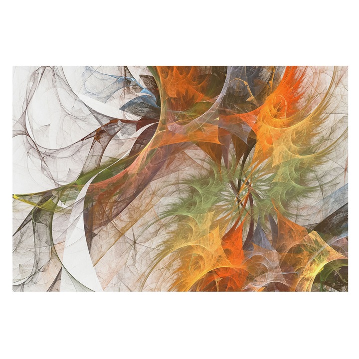 Dekor Tapéta, Tulup, Absztrakt kaleidoszkóp, Narancssárga, 104 x 70 cm, Nem Szőtt, Öko, 010100060020000009372