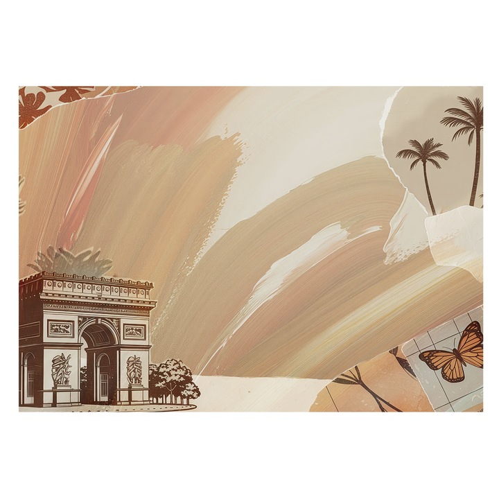 Tapéta Falra, Tulup, Egzotikus utazás, Bézs, 208 x 146 cm, Nem Szőtt, Öko, 010100060040000284725