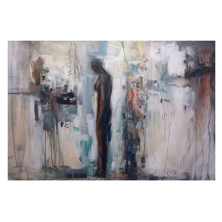 Tapéta Falra, Tulup, Titokzatos alak, Fehér, 104 x 70 cm, Nem Szőtt, Hálószobába, Konyhába, 010100060020000285015