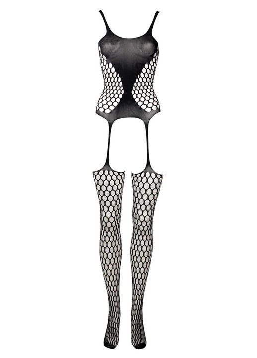 Bodystocking sexy, Le Desir, din plasa transparenta, negru, XS-L INTL