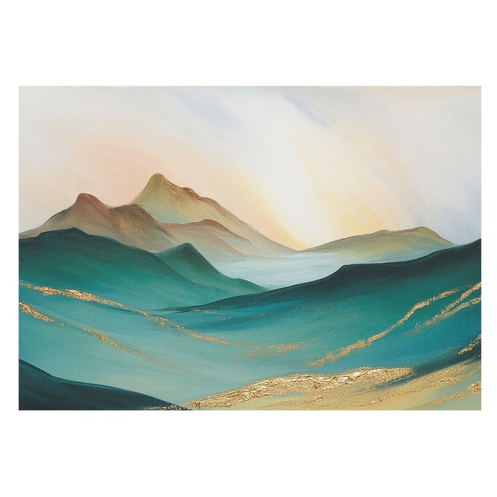 Tapéta Falra, Tulup, Békés táj, Zöld, 208 x 146 cm, Vlies, Élénk Színek, 010100060040000284822