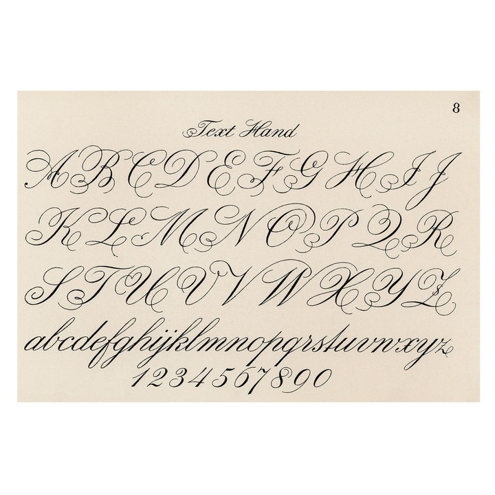 Fotótapéta Falra, Tulup, Kalligrafikus írás, Fekete, 104 x 70 cm, Vlies, Öko, 010100060020000285443