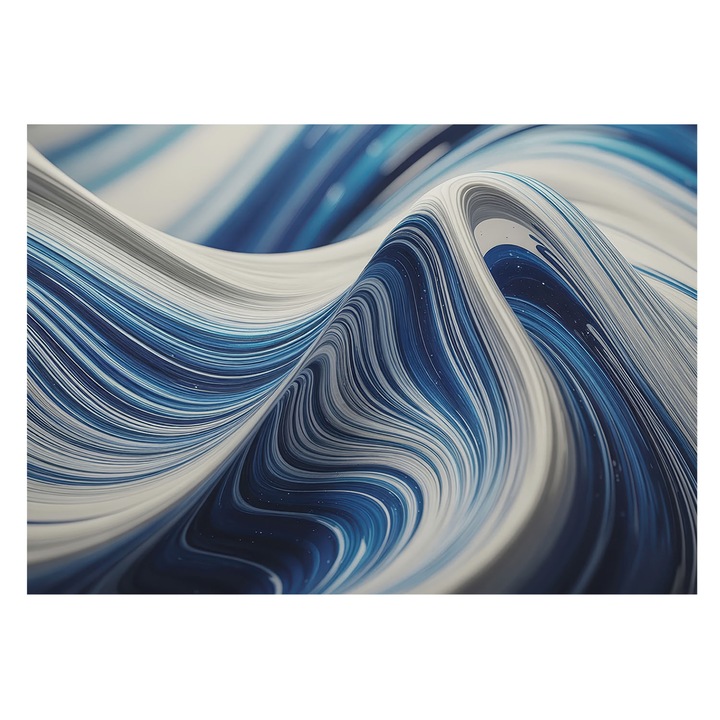 Vinil Fotótapéta De Perete, Tulup, Abstractie armonioasa, Alb, 312 x 219 cm, Art Deco, Living, 010100060080000284844