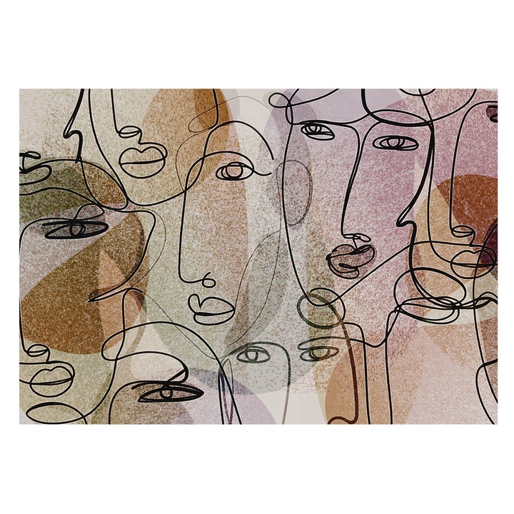 Tapet Pe Vinil De Perete, Tulup, Fete liniare, Negru, 208 x 146 cm, Pentru Hol, Pentru Uz Intern, 010100060040000284863