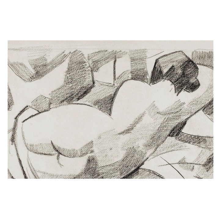 Tapéta Falra, Tulup, Egy hazug alak, Fekete és fehér, 104 x 70 cm, Vlies, Előszobába, Nappaliba, 010100060020000285607